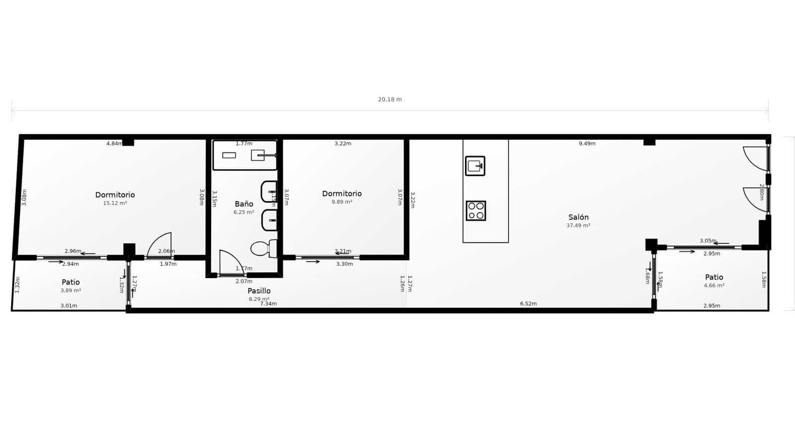 2 bedroom Apartment for sale in Malaga city - € 245,000 (Ref: 9406635)
