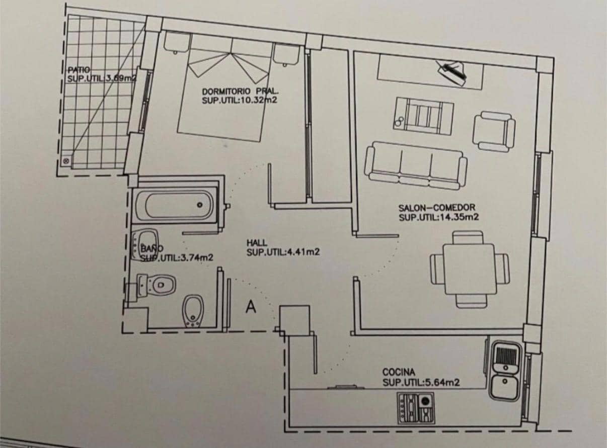 1 makuuhuone Asunto myytävänä paikassa Malaga kaupunki - 215 000 € (Ref: 9485361)