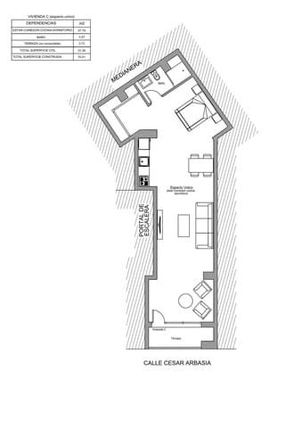 1 soverom Leilighet til salgs i Málaga by - € 229 000 (Ref: 9596403)
