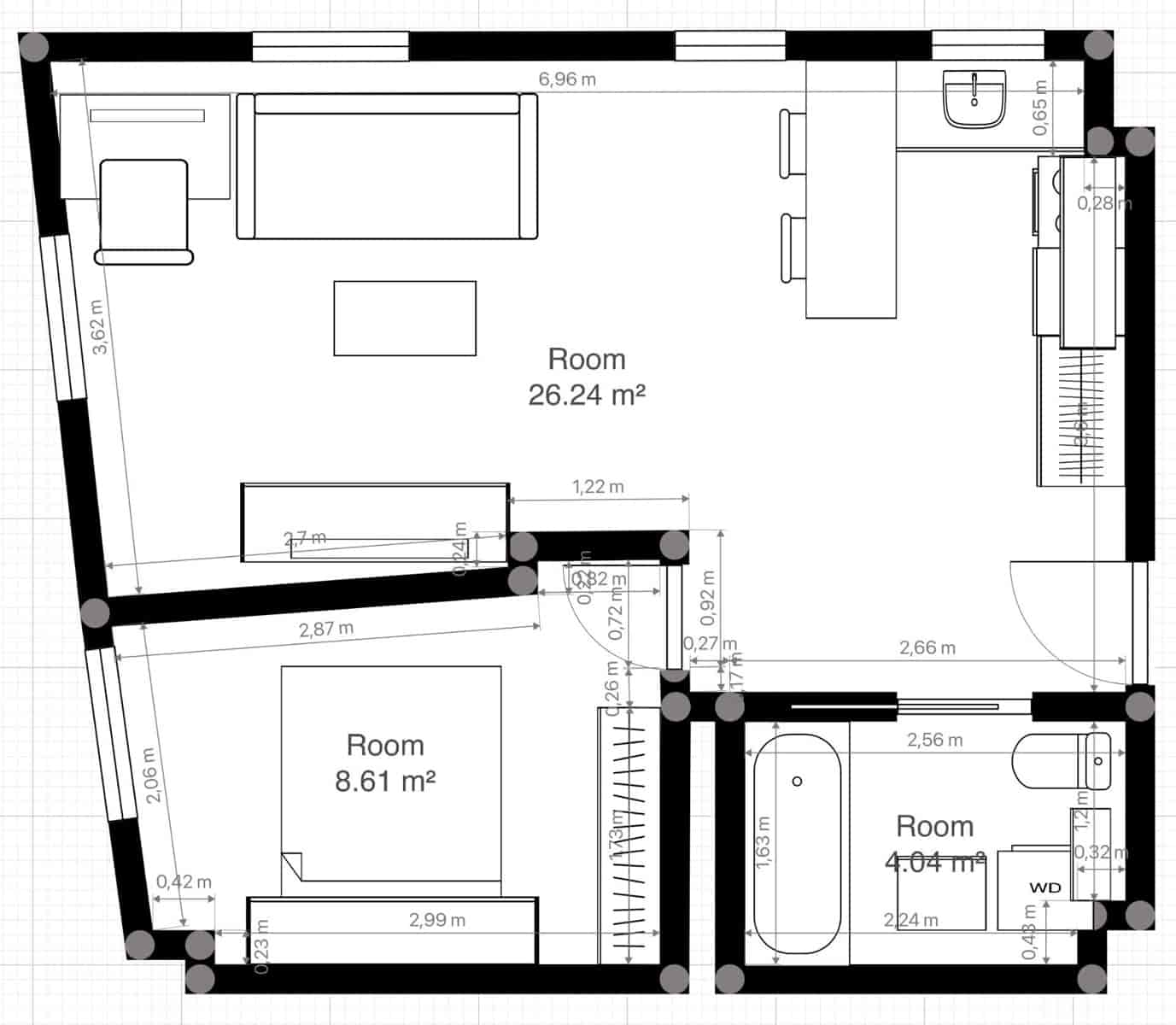 Apartamento de 1 habitación en Málaga ciudad en venta - 235.000 € (Ref: 9627828)