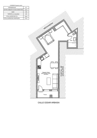 1 chambre Studio à vendre à Malaga ville - 169 000 € (Ref: 9652237)