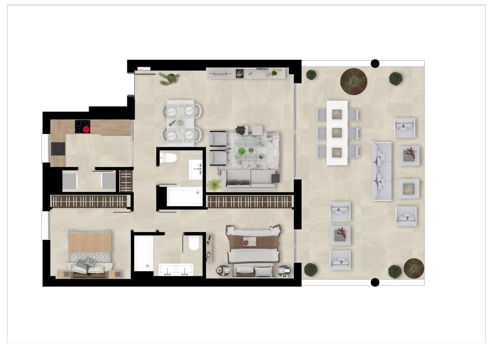 Apartamento de 2 habitaciones en Mijas Costa en venta con garaje - 450.000 € (Ref: 9759179)