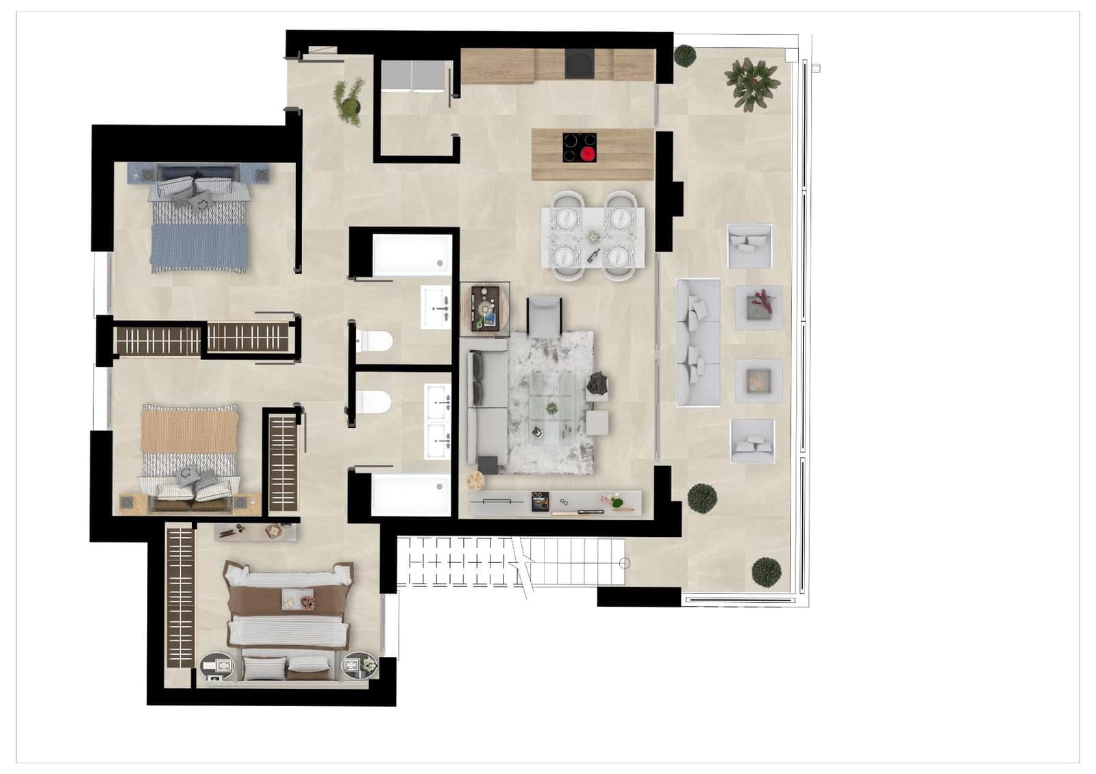 Apartamento de 2 habitaciones en Mijas Costa en venta con garaje - 450.000 € (Ref: 9759179)