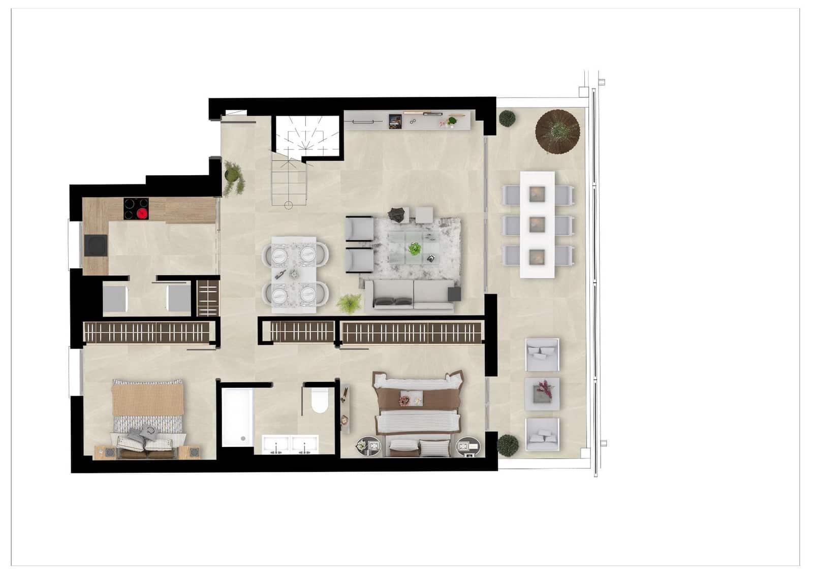 Apartamento de 2 habitaciones en Mijas Costa en venta con garaje - 450.000 € (Ref: 9759179)