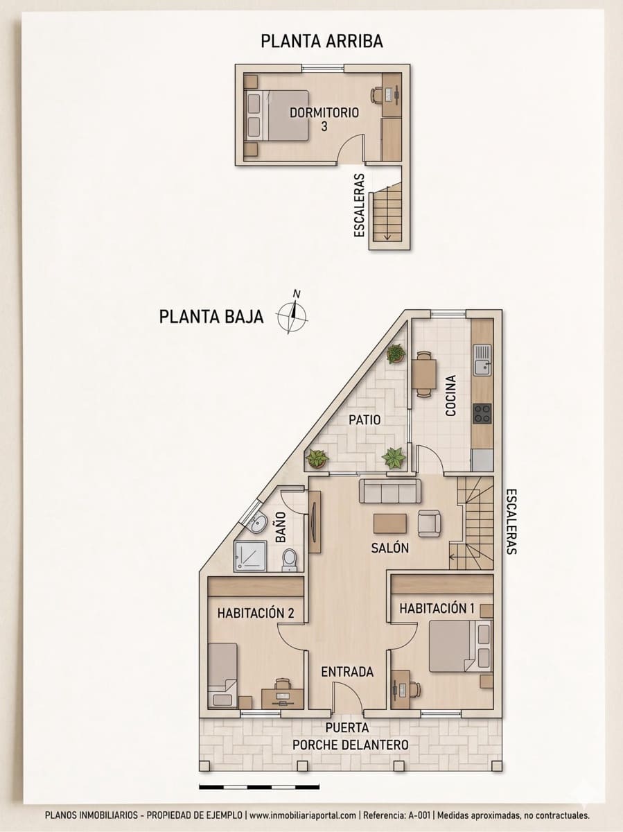 3 bedroom Townhouse for sale in Malaga city - € 345,000 (Ref: 9836583)