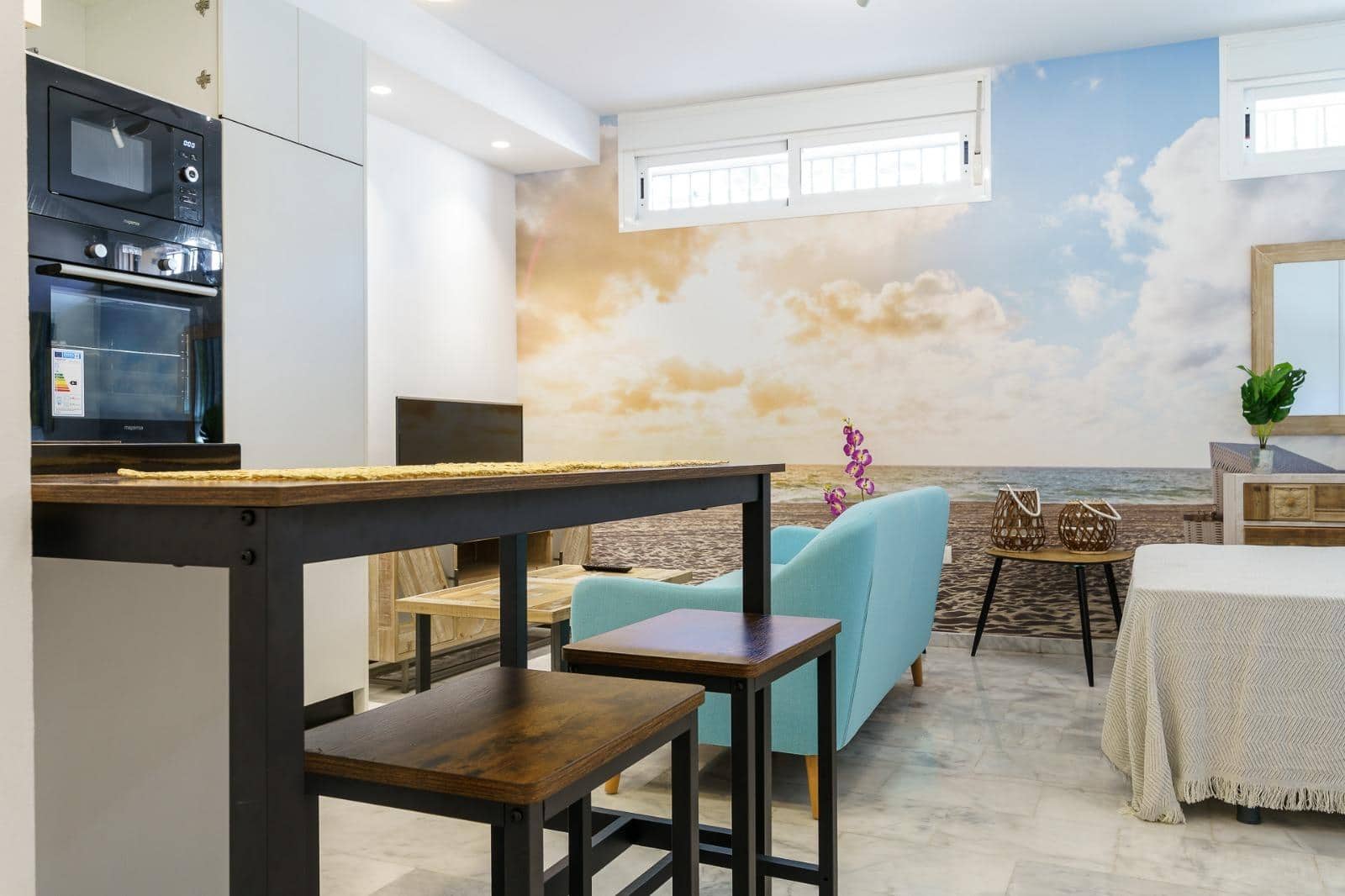 1 sovrum Studio att hyra i Malaga stad - 700 € (Ref: 9904199)