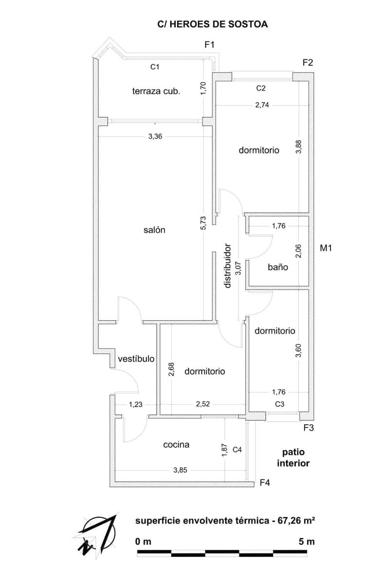 3 sypialnia Mieszkanie na sprzedaż w Miasto Malaga - 370 000 € (Ref: 9924759)