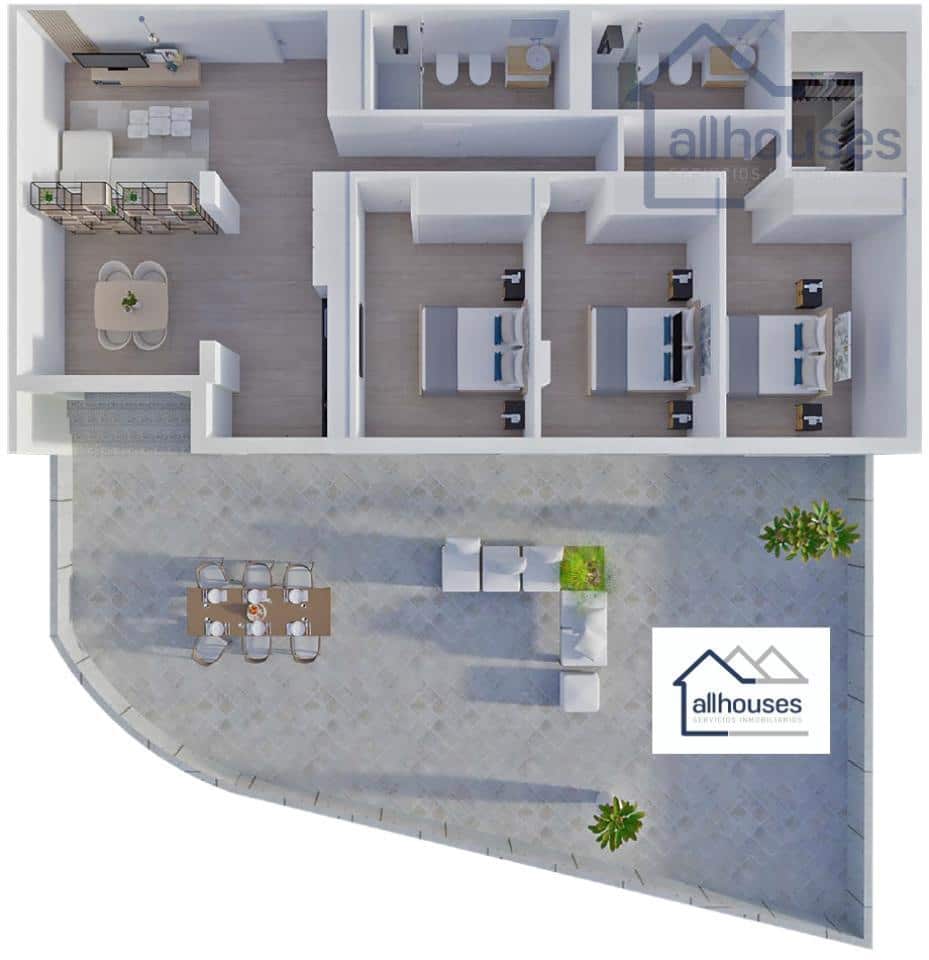 3 makuuhuone Asunto myytävänä paikassa Tomino mukana 
autotalli - 195 000 € (Ref: 9417262)