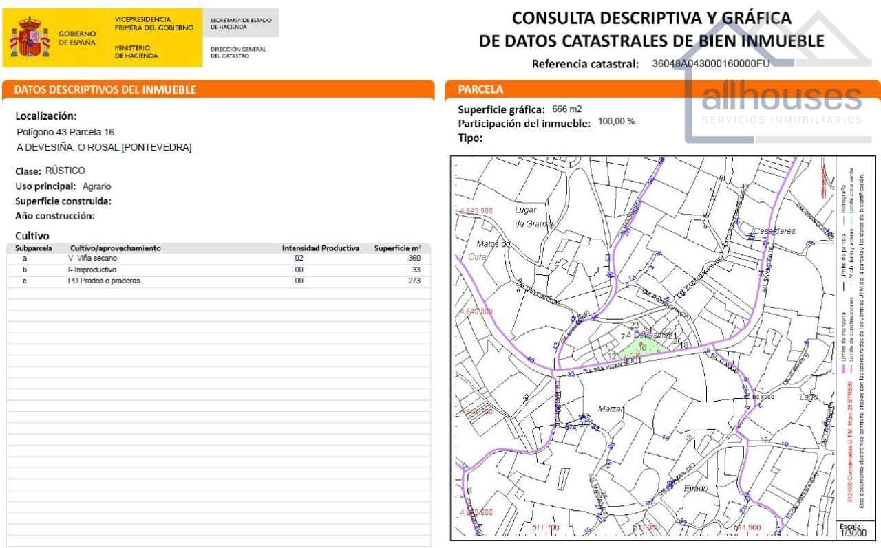 4 bedroom Villa for sale in O Rosal with garage - € 70,000 (Ref: 9417282)