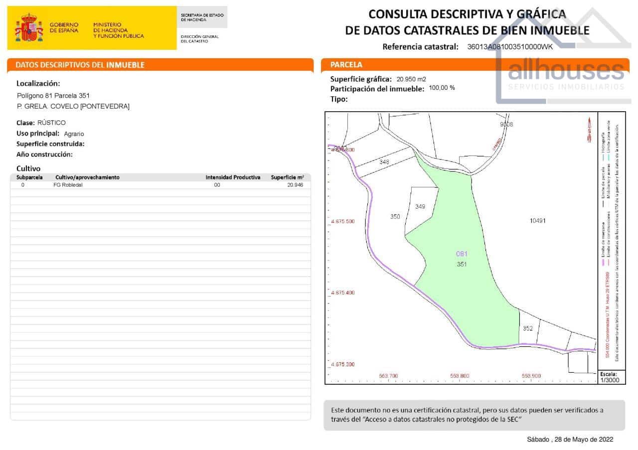 Undeveloped Land for sale in Covelo - € 149,103 (Ref: 9417323)