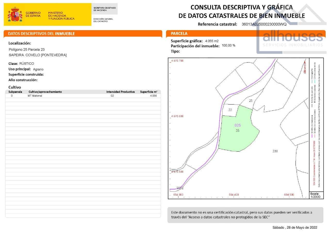 Undeveloped Land for sale in Covelo - € 149,103 (Ref: 9417323)