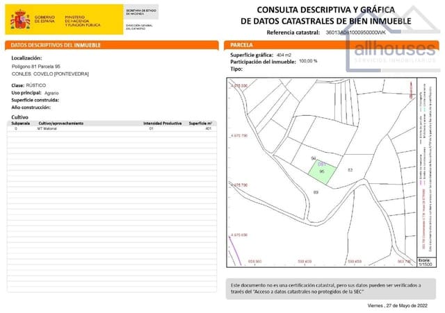 Undeveloped Land for sale in Covelo - € 149,103 (Ref: 9417323)