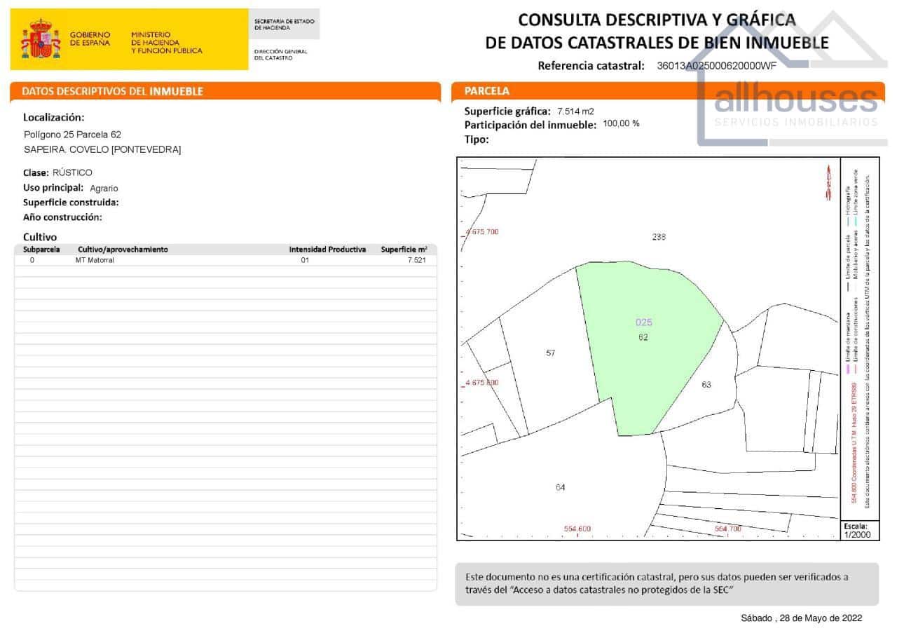 Undeveloped Land for sale in Covelo - € 149,103 (Ref: 9417323)