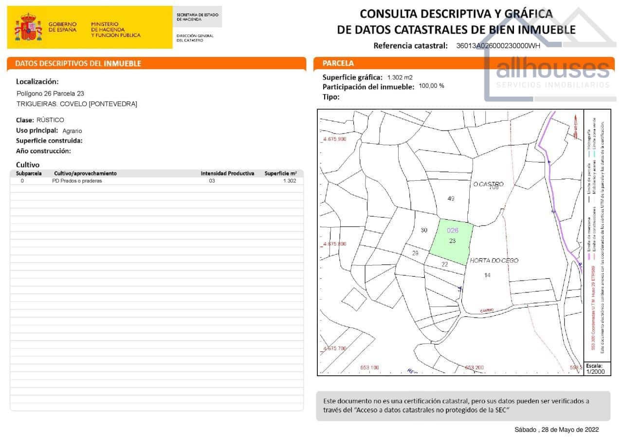 Undeveloped Land for sale in Covelo - € 149,103 (Ref: 9417323)