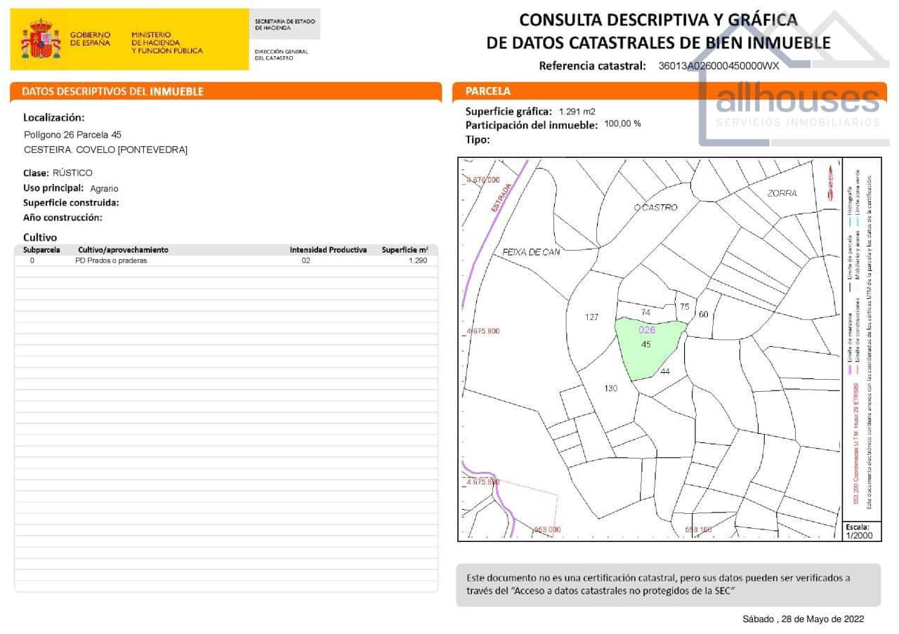 Undeveloped Land for sale in Covelo - € 149,103 (Ref: 9417323)