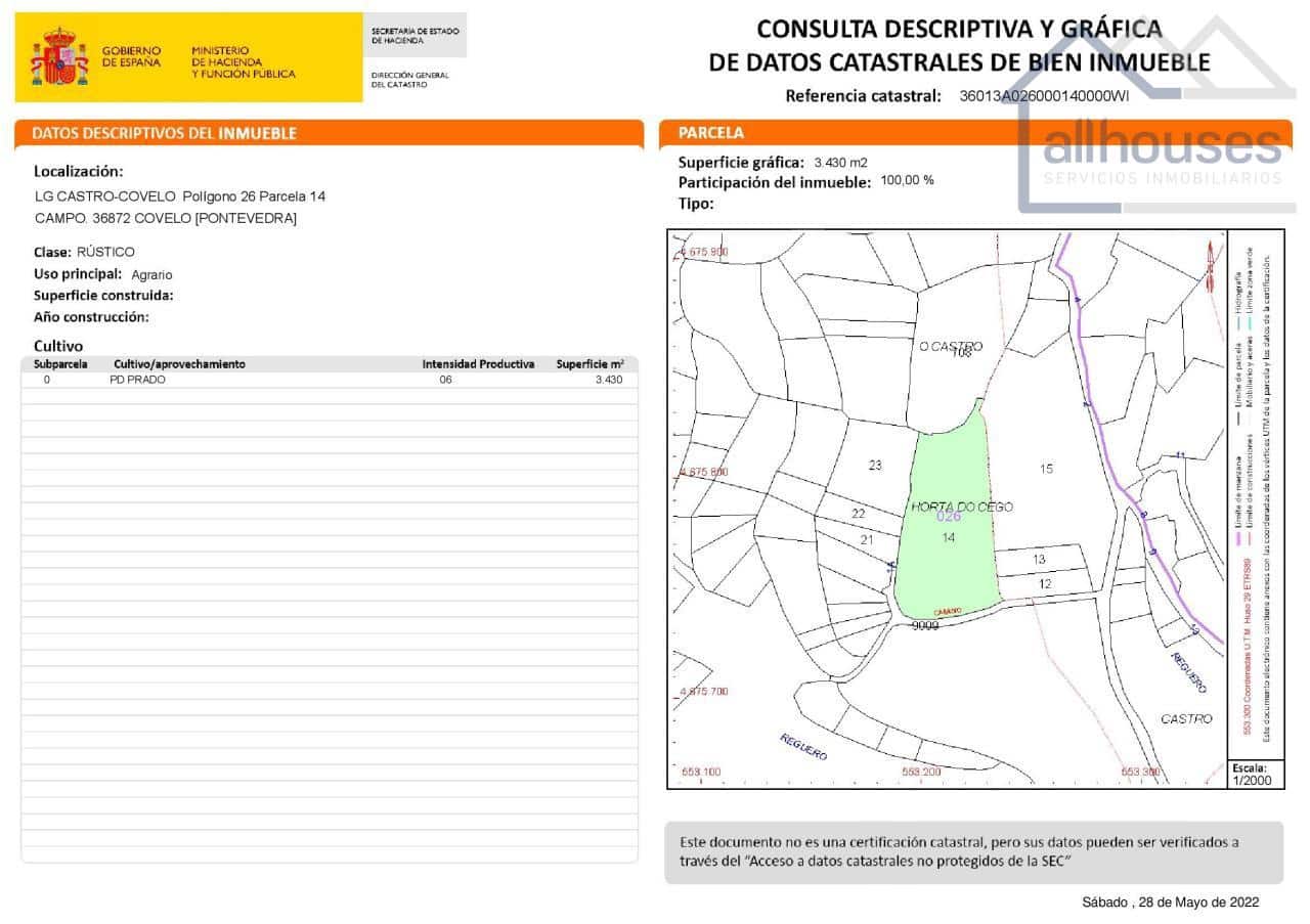 Undeveloped Land for sale in Covelo - € 149,103 (Ref: 9417323)