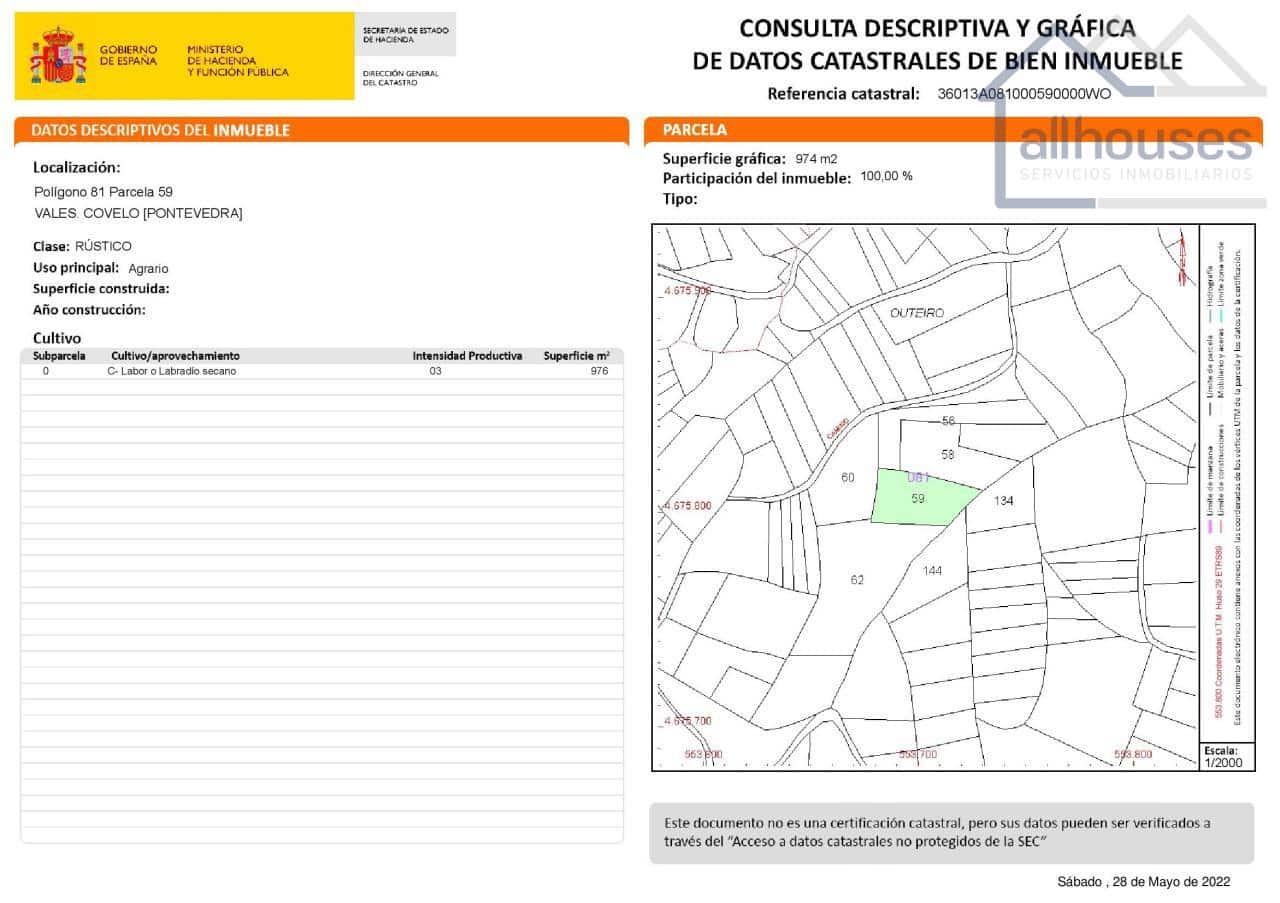Undeveloped Land for sale in Covelo - € 149,103 (Ref: 9417323)