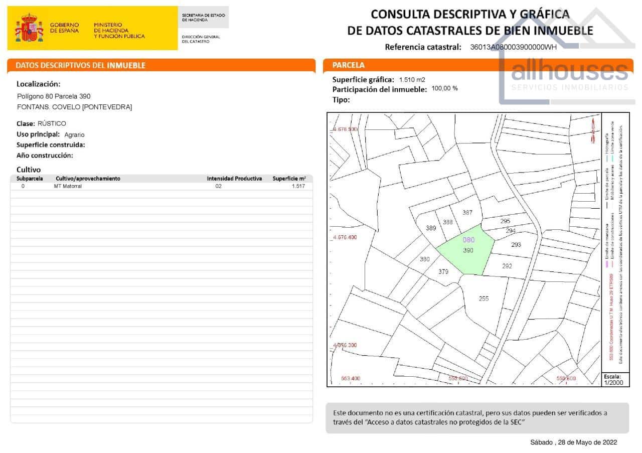 Undeveloped Land for sale in Covelo - € 149,103 (Ref: 9417323)