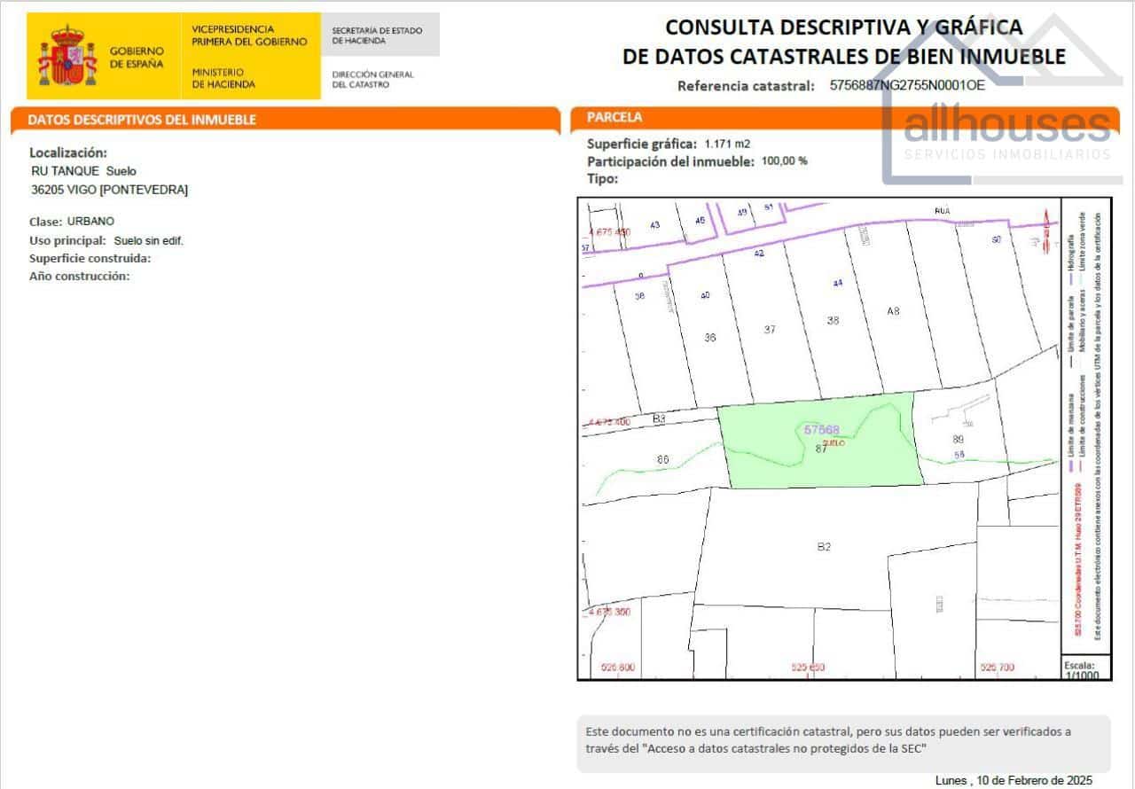 Undeveloped Land for sale in Vigo - € 37,500 (Ref: 9417343)