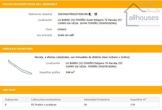 Undeveloped Land for sale in Tomiño - € 20,000 (Ref: 9417346)