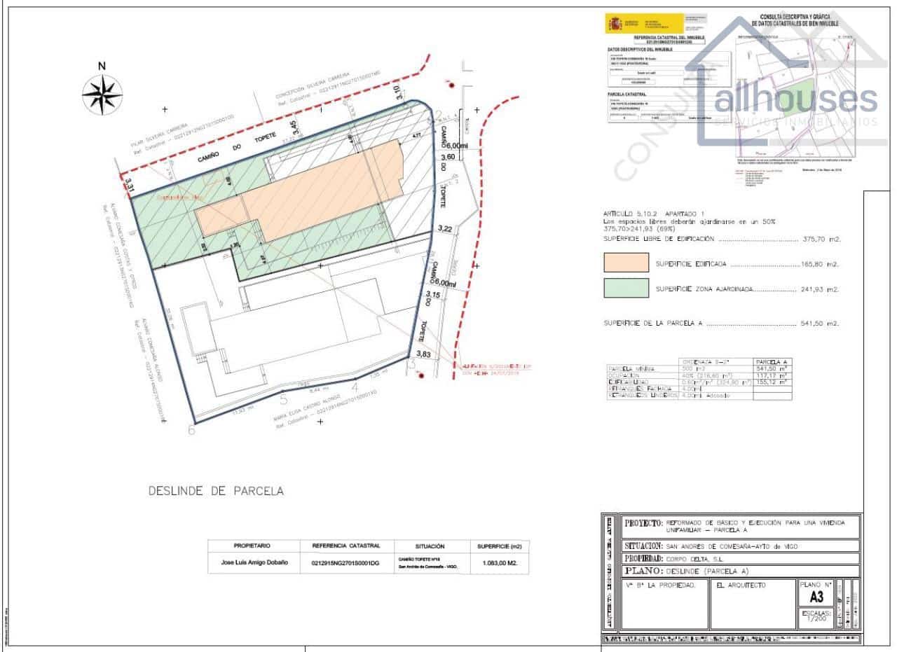Undeveloped Land for sale in Vigo - € 140,000 (Ref: 9417347)