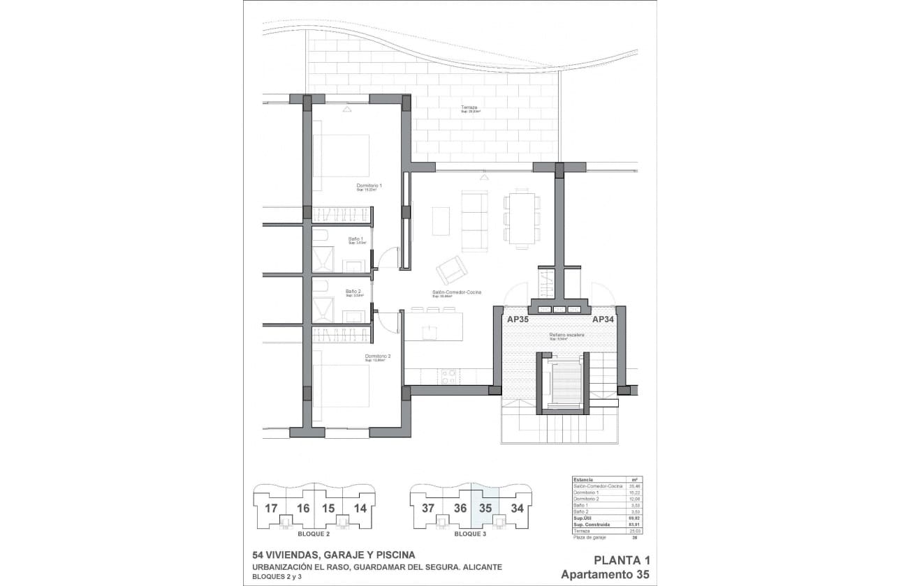 2 Zimmer Apartment zu verkaufen in El Raso mit Pool - 296.900 € (Ref: 10023585)