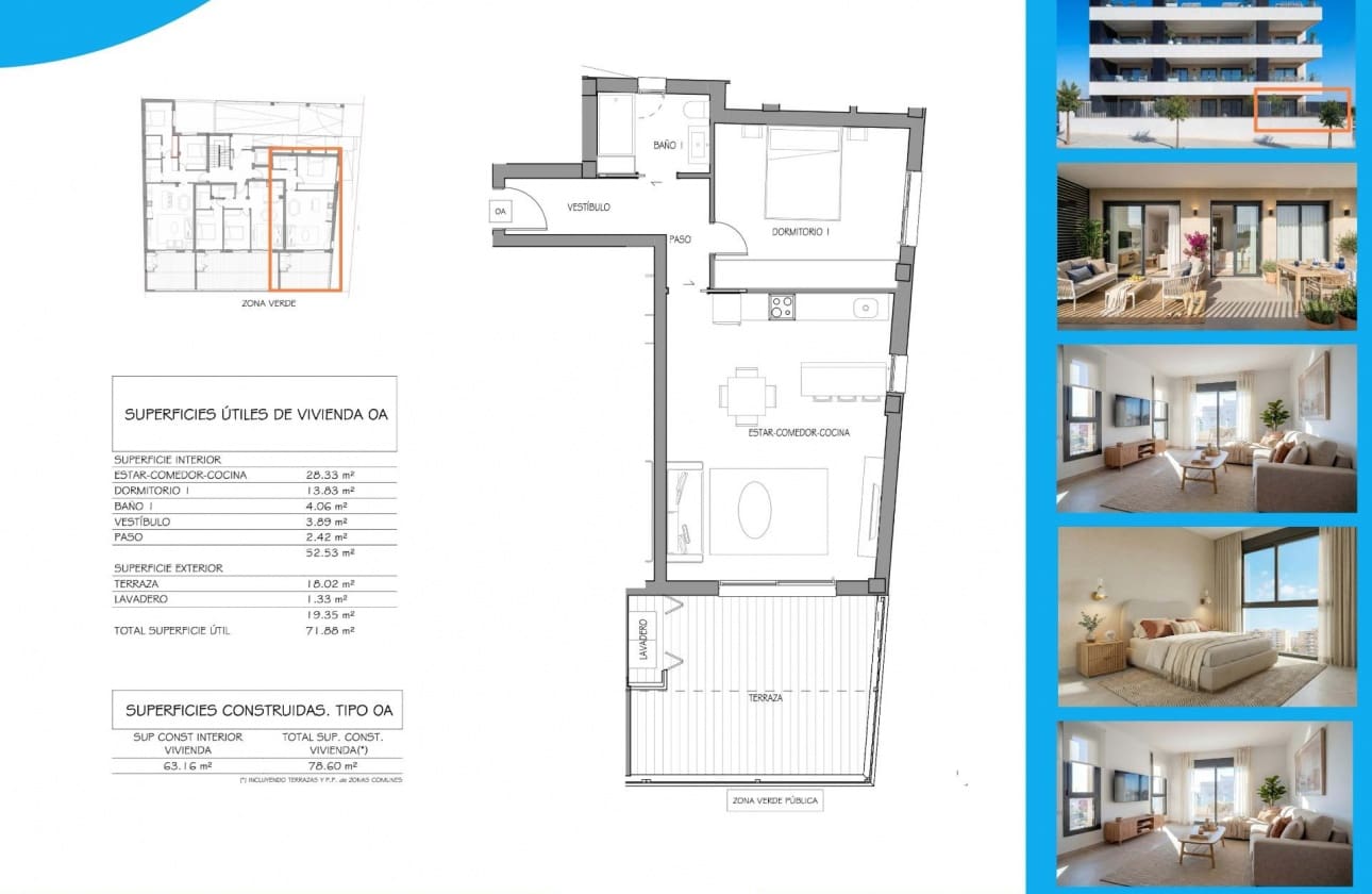 1 soverom Leilighet til salgs i Benijofar med svømmebasseng - € 249 900 (Ref: 10023586)