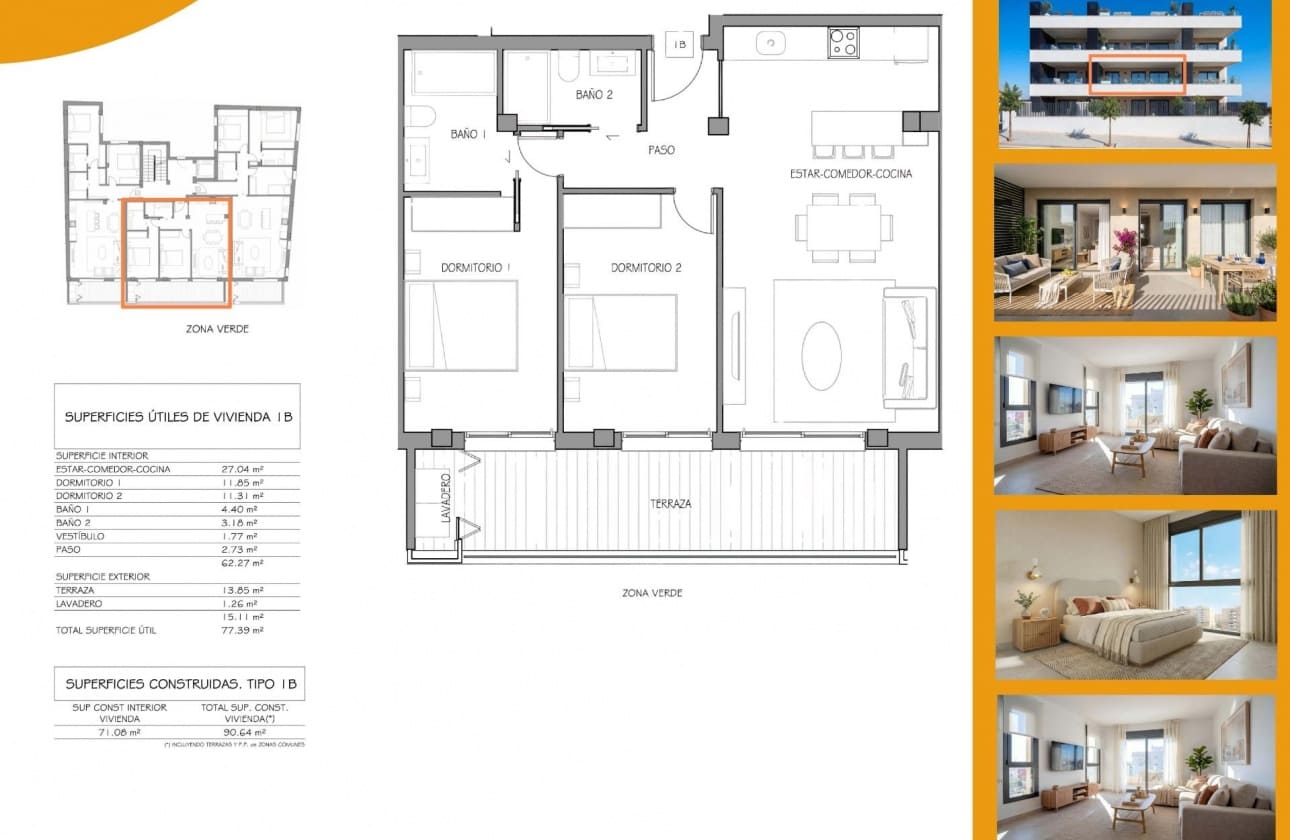 2 camera da letto Appartamento in vendita in Benijofar con piscina - 284.900 € (Rif: 10023588)