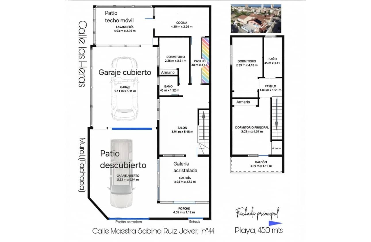 3 camera da letto Casa in vendita in Santiago de la Ribera con garage - 355.000 € (Rif: 10043537)