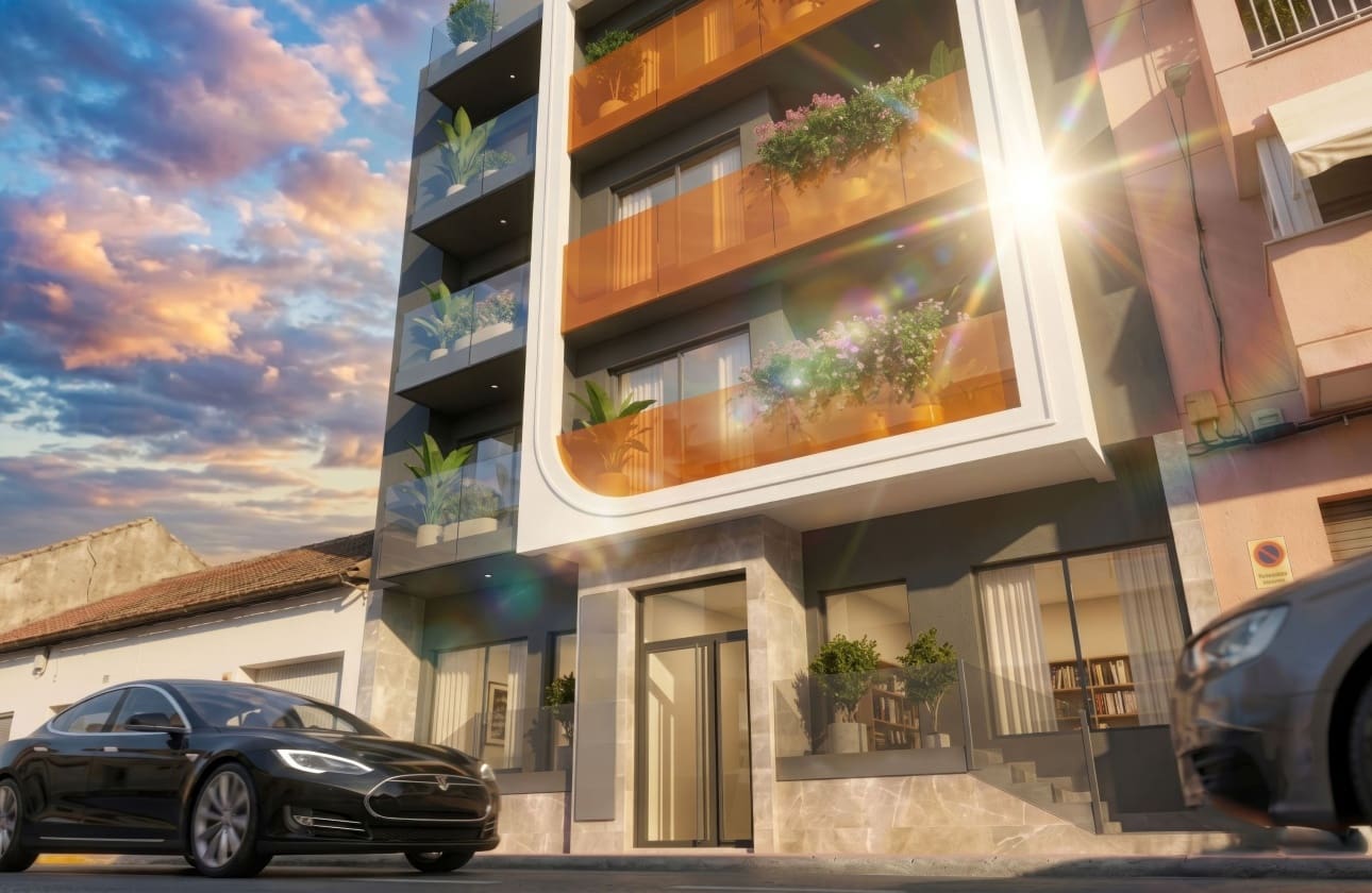 2 makuuhuone Kattohuoneisto myytävänä paikassa Guardamar del Segura mukana uima-altaan - 345 000 € (Ref: 10117157)