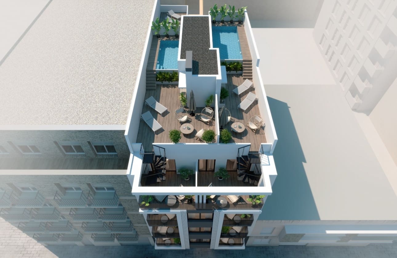 2 sovrum Strandlägenhet till salu i Torrevieja med pool - 290 000 € (Ref: 10117168)