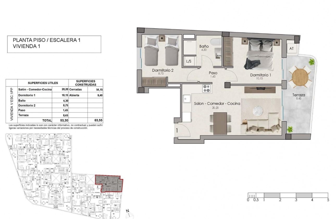2 quarto Apartamento para venda em Santa Pola com piscina garagem - 235 000 € (Ref: 10162411)