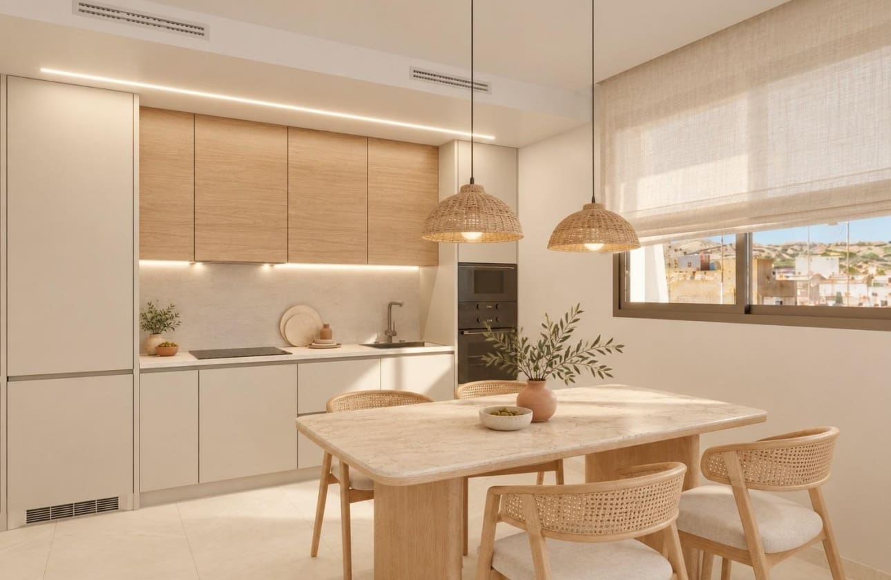 2 sypialnia Apartament na sprzedaż w Santa Pola z basenem garażem - 235 000 € (Ref: 10162412)