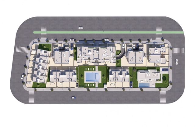 2 makuuhuone Bungalow myytävänä paikassa El Mojon, Pilar de la Horadada mukana uima-altaan - 369 900 € (Ref: 9457517)