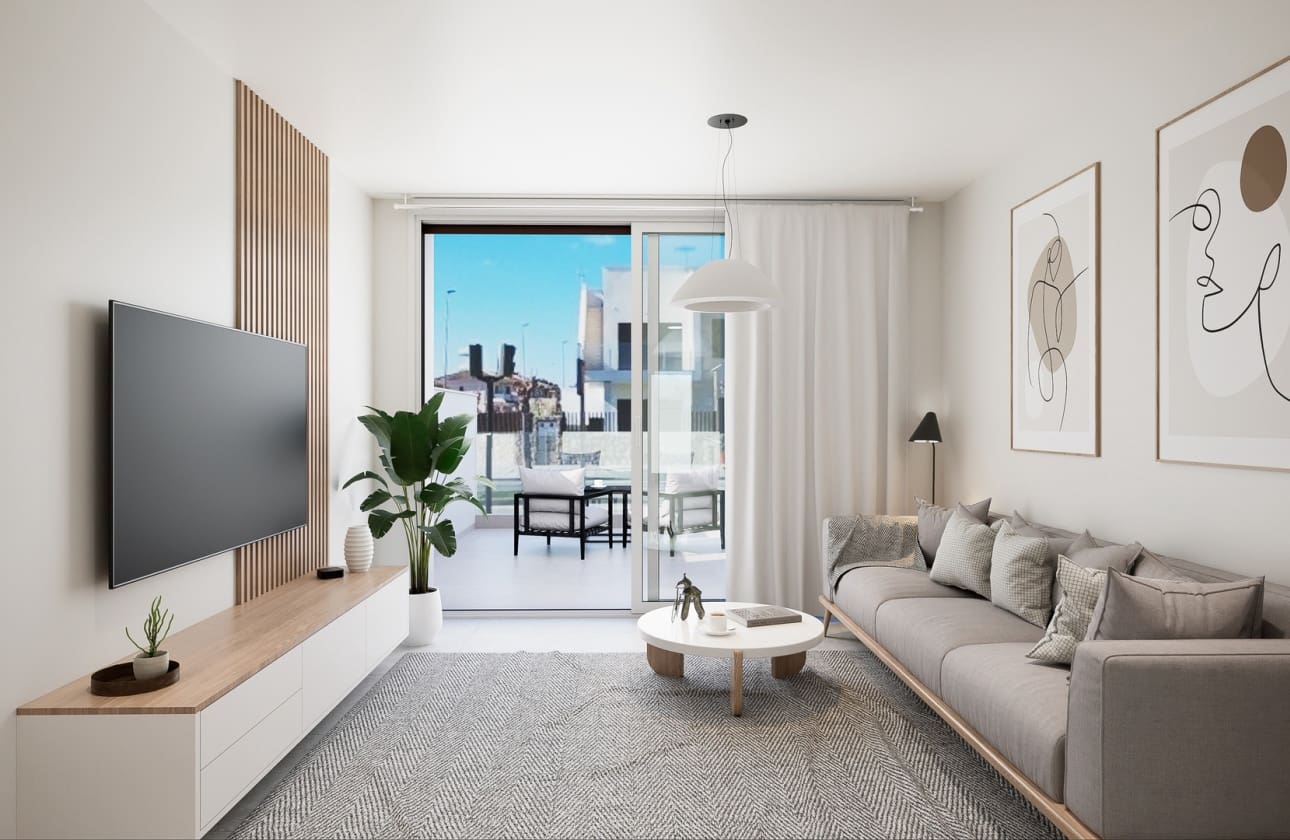 2 quarto Bungalow para venda em Pilar de la Horadada com piscina - 369 900 € (Ref: 9457517)