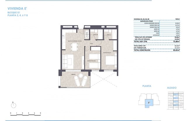 2 sypialnia Penthouse na sprzedaż w Puerto Deportivo, Guardamar del Segura z basenem - 235 000 € (Ref: 9461160)
