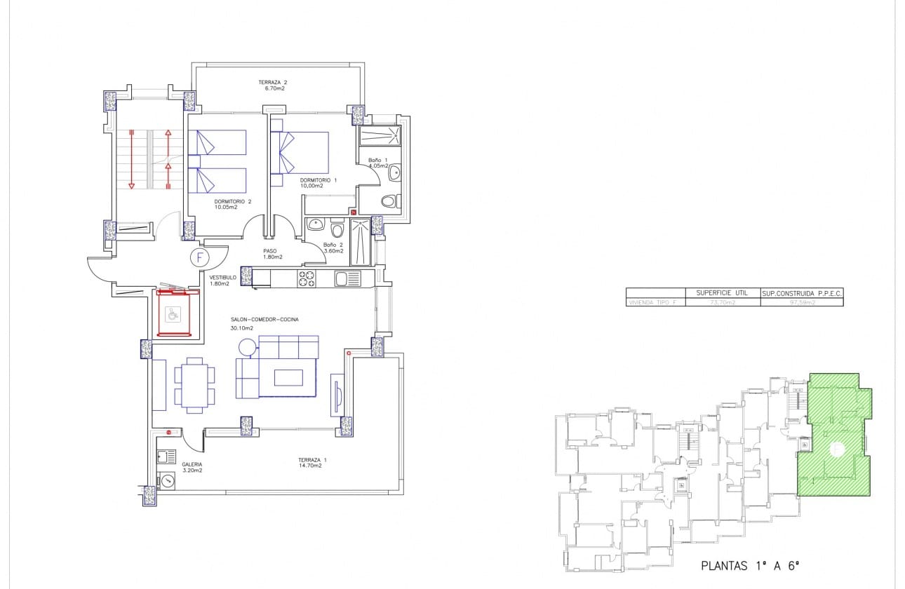 2 bedroom Penthouse for sale in Guardamar del Segura with pool - € 235,000 (Ref: 9461160)