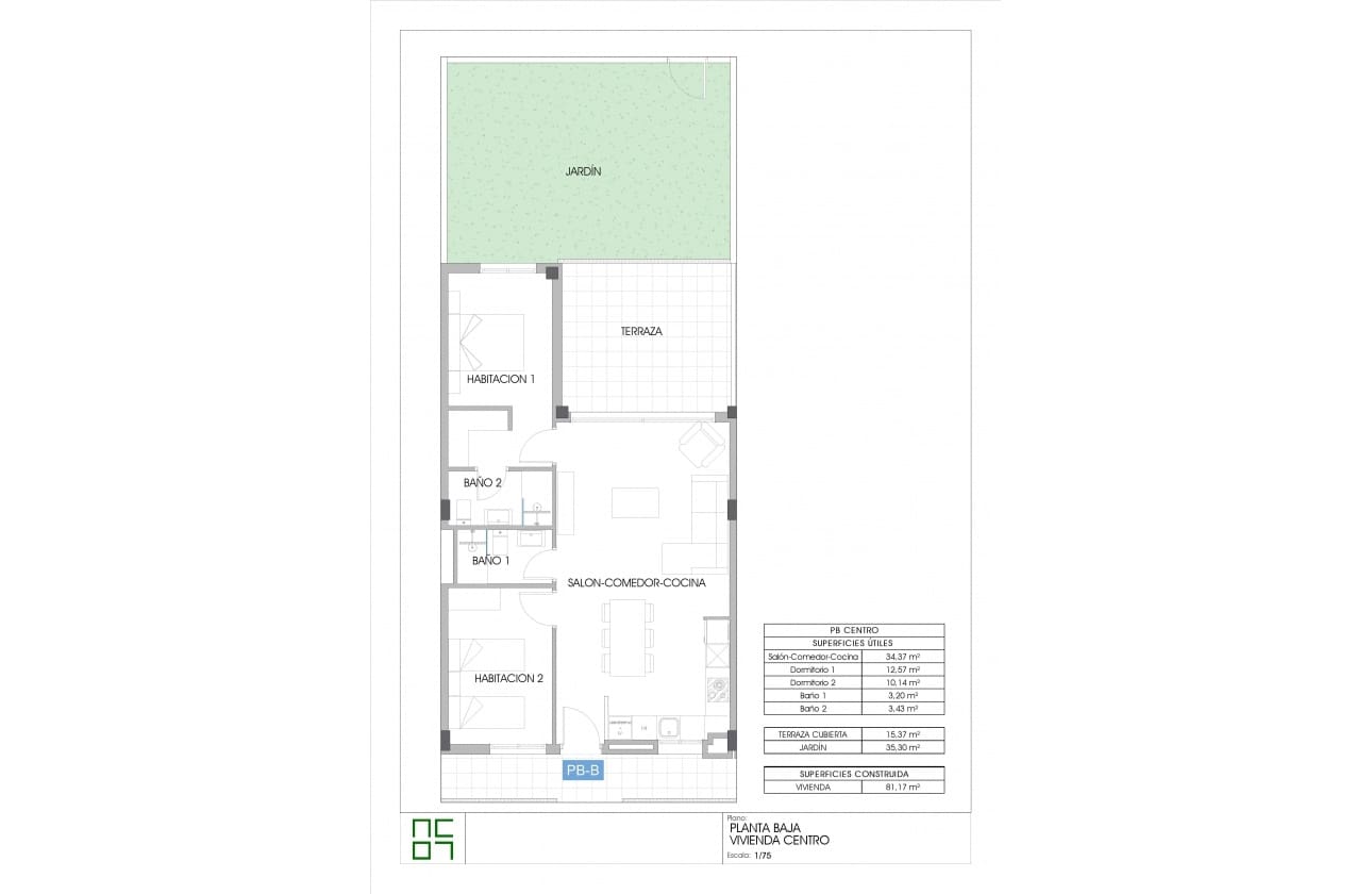 2 bedroom Penthouse for sale in Guardamar del Segura with pool - € 235,000 (Ref: 9461160)