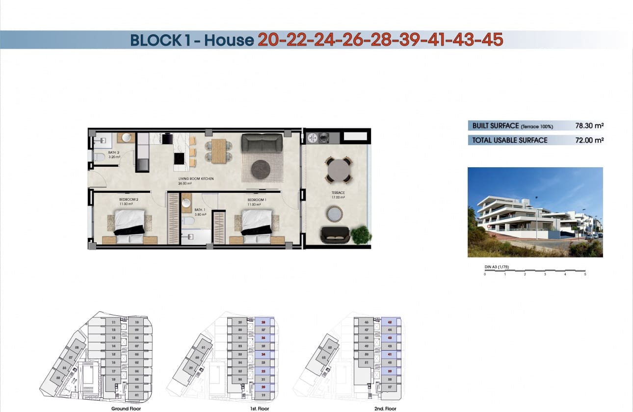 2 bedroom Penthouse for sale in Guardamar del Segura with pool - € 235,000 (Ref: 9461160)