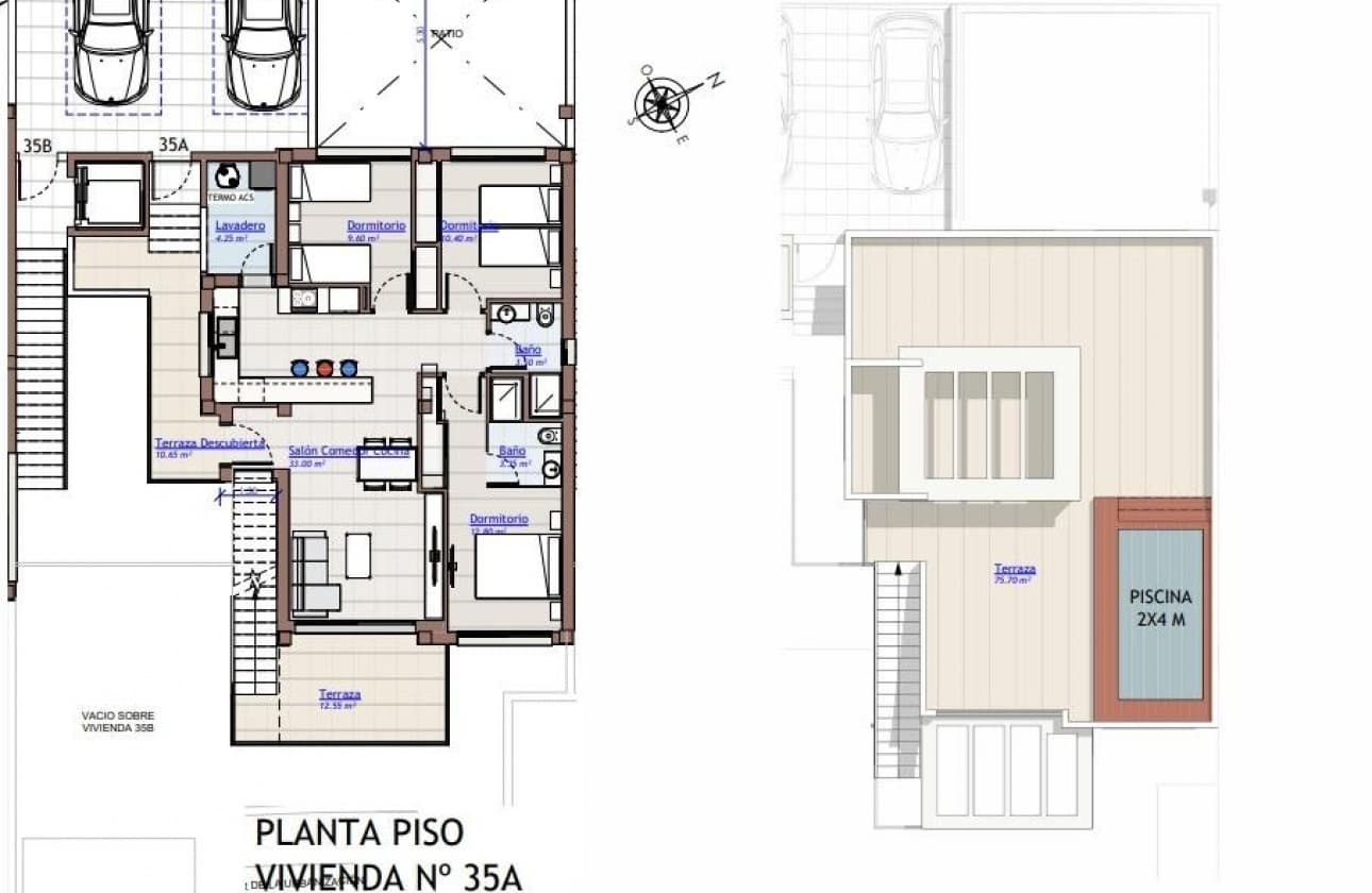 3 makuuhuone Bungalow myytävänä paikassa San Miguel de Salinas mukana uima-altaan - 415 000 € (Ref: 9461495)