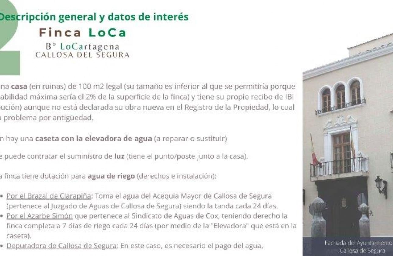 1 bedroom Finca/Country House for sale in Callosa de Segura - € 260,000 (Ref: 9461703)