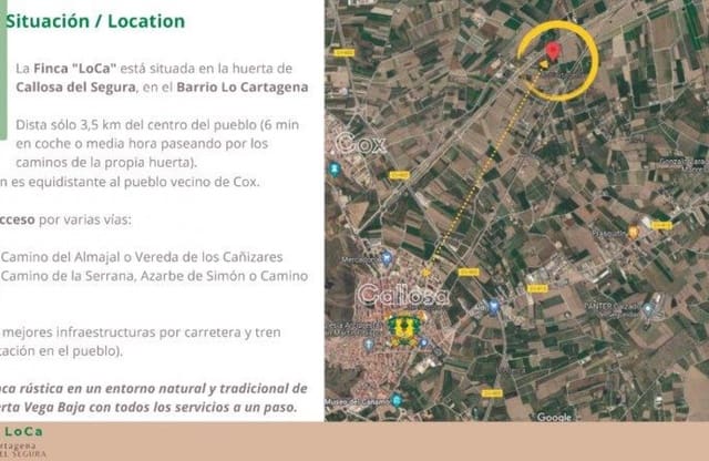 1 makuuhuone Maalaistalo myytävänä paikassa Callosa de Segura - 260 000 € (Ref: 9461703)