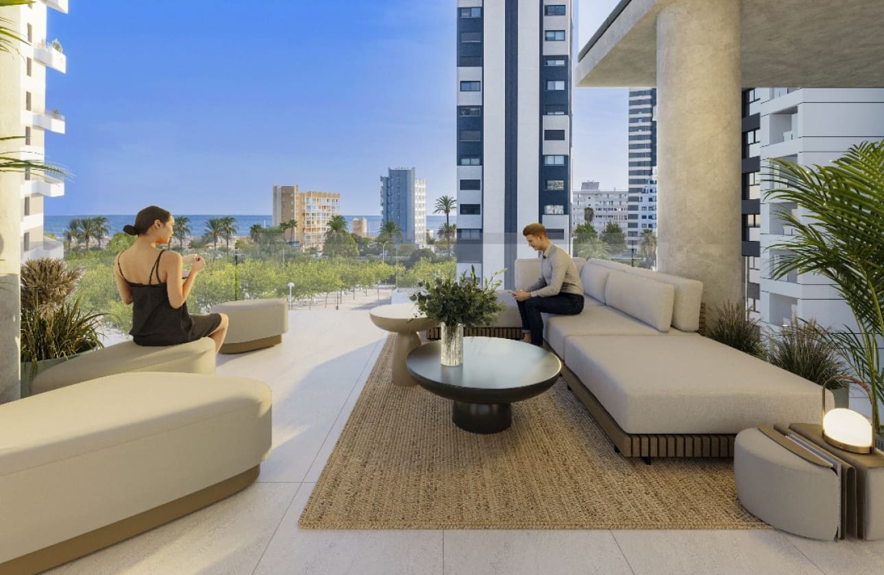 3 soveværelse Strandlejlighed til salg i Calpe / Calp med swimmingpool - € 480.000 (Ref: 9574155)