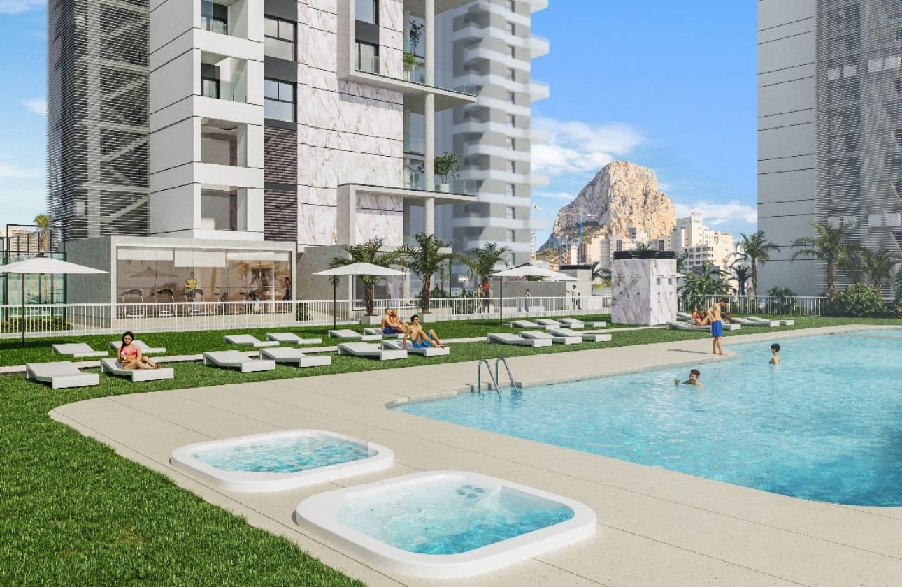 3 soveværelse Strandlejlighed til salg i Calpe / Calp med swimmingpool - € 480.000 (Ref: 9574155)