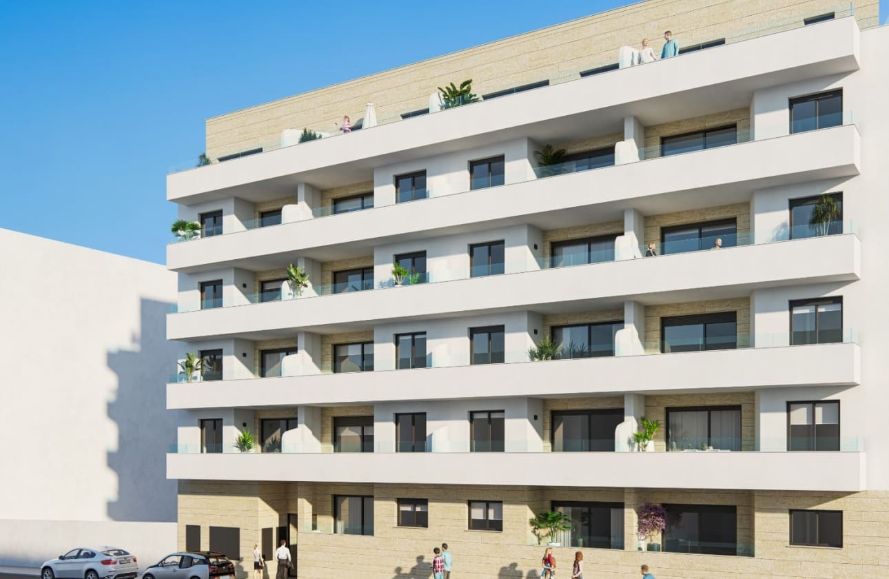 2 makuuhuone Huoneisto myytävänä paikassa Torrevieja mukana uima-altaan - 263 000 € (Ref: 9594555)