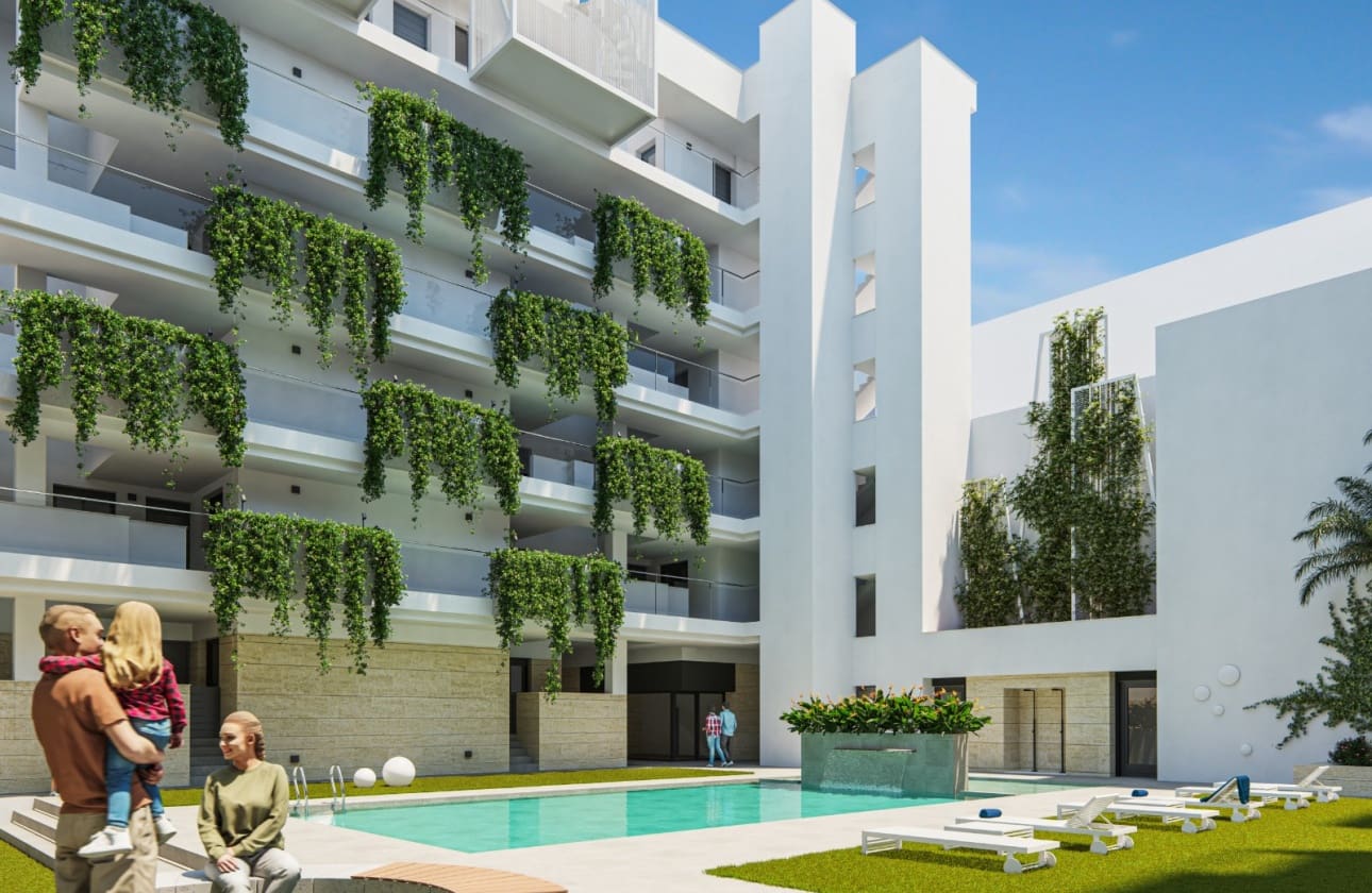 2 makuuhuone Huoneisto myytävänä paikassa Torrevieja mukana uima-altaan - 263 000 € (Ref: 9594555)