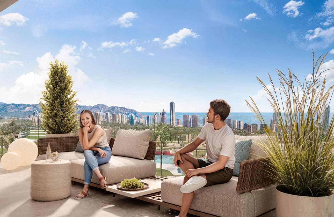 2 bedroom Penthouse for sale in Finestrat with pool - € 630,000 (Ref: 9622078)