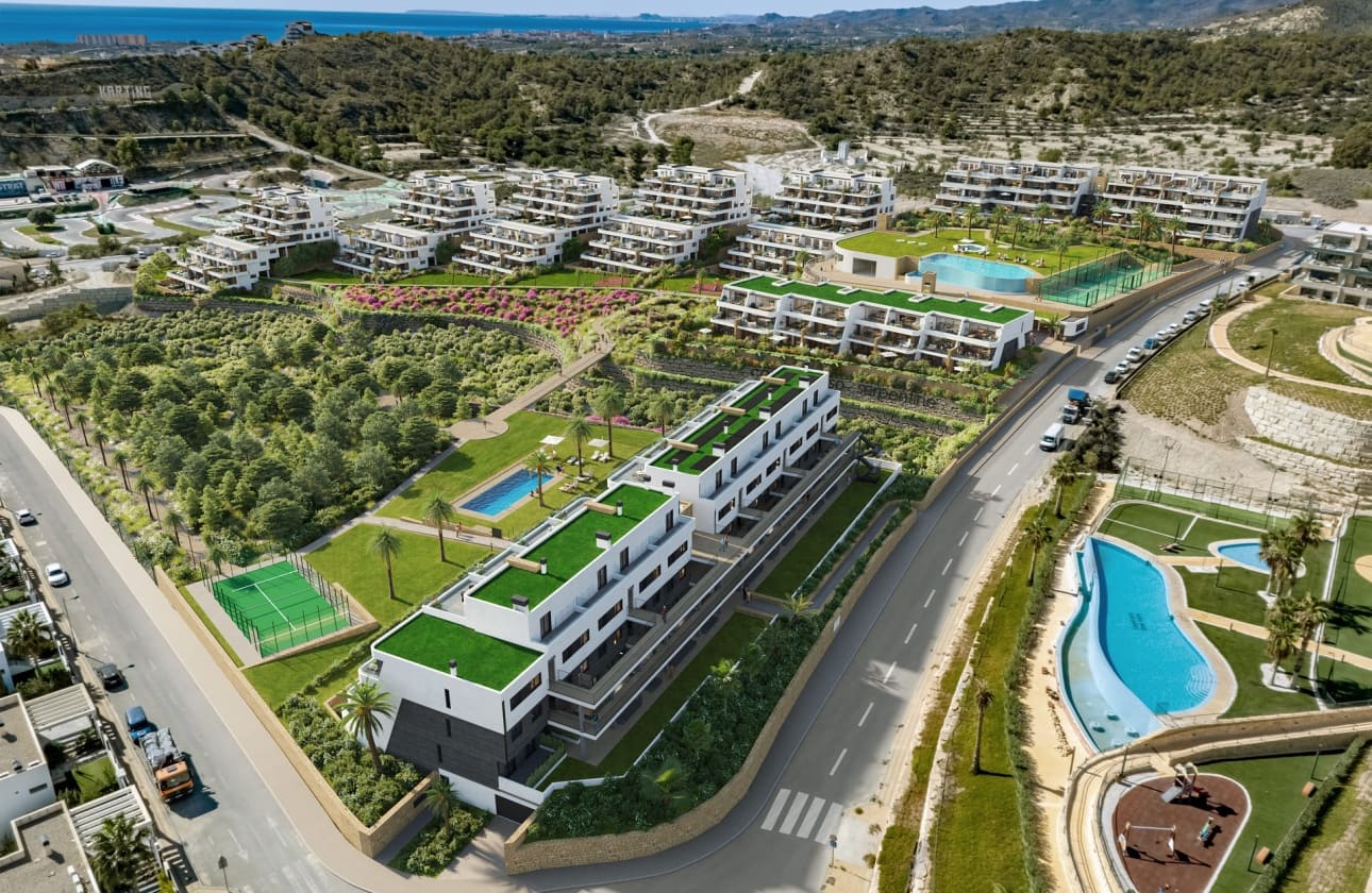 2 bedroom Penthouse for sale in Finestrat with pool - € 580,000 (Ref: 9622085)