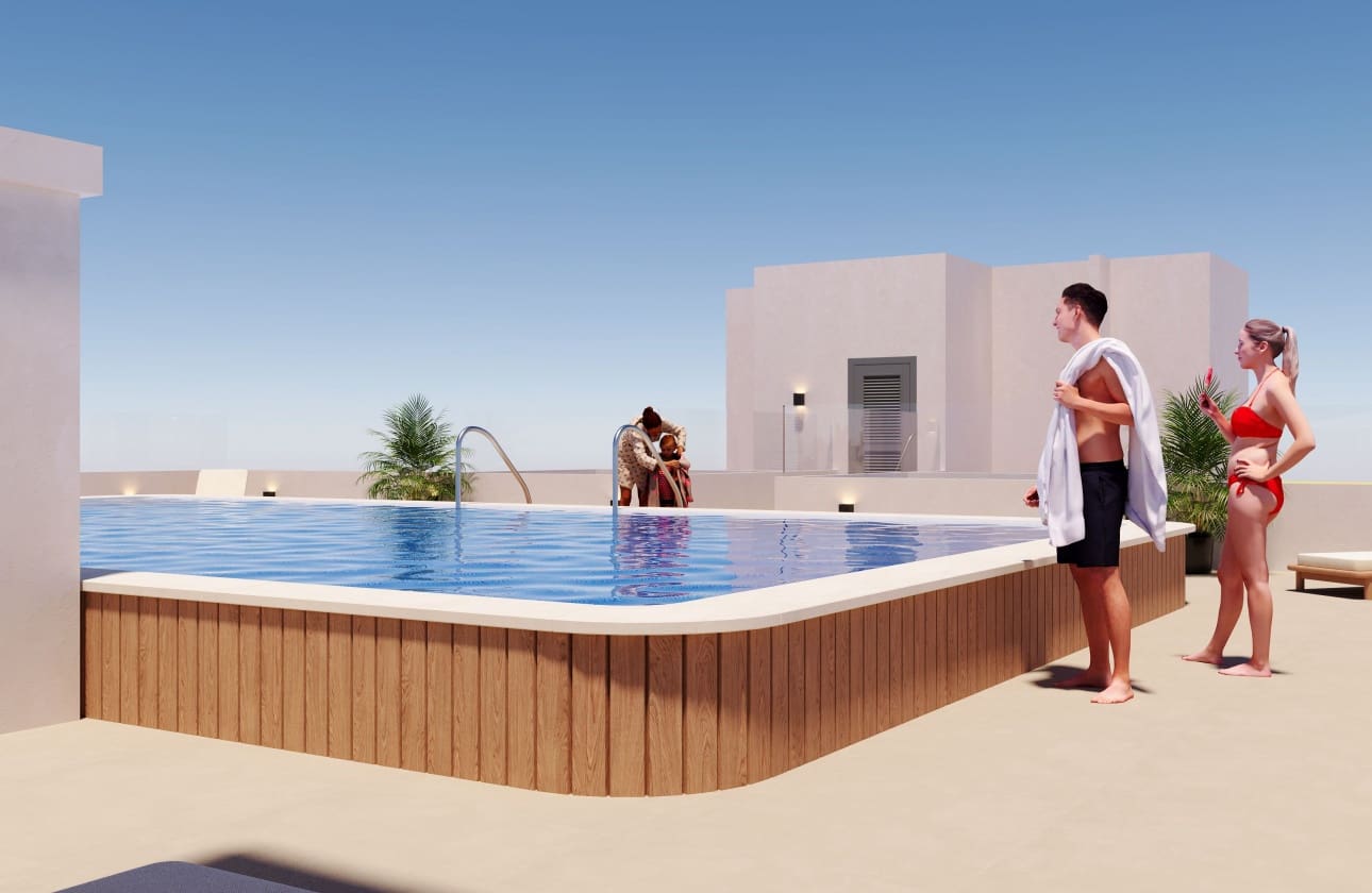 3 soveværelse Bungalow til salg i San Miguel de Salinas med swimmingpool - € 190.000 (Ref: 9622097)