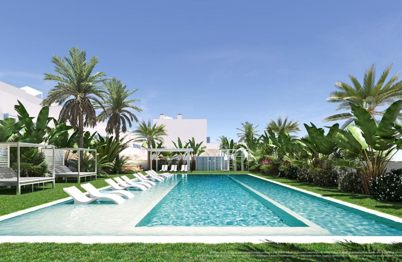 2 camera da letto Bungalow in vendita in Torre de la Horadada con piscina - 385.000 € (Rif: 9656575)